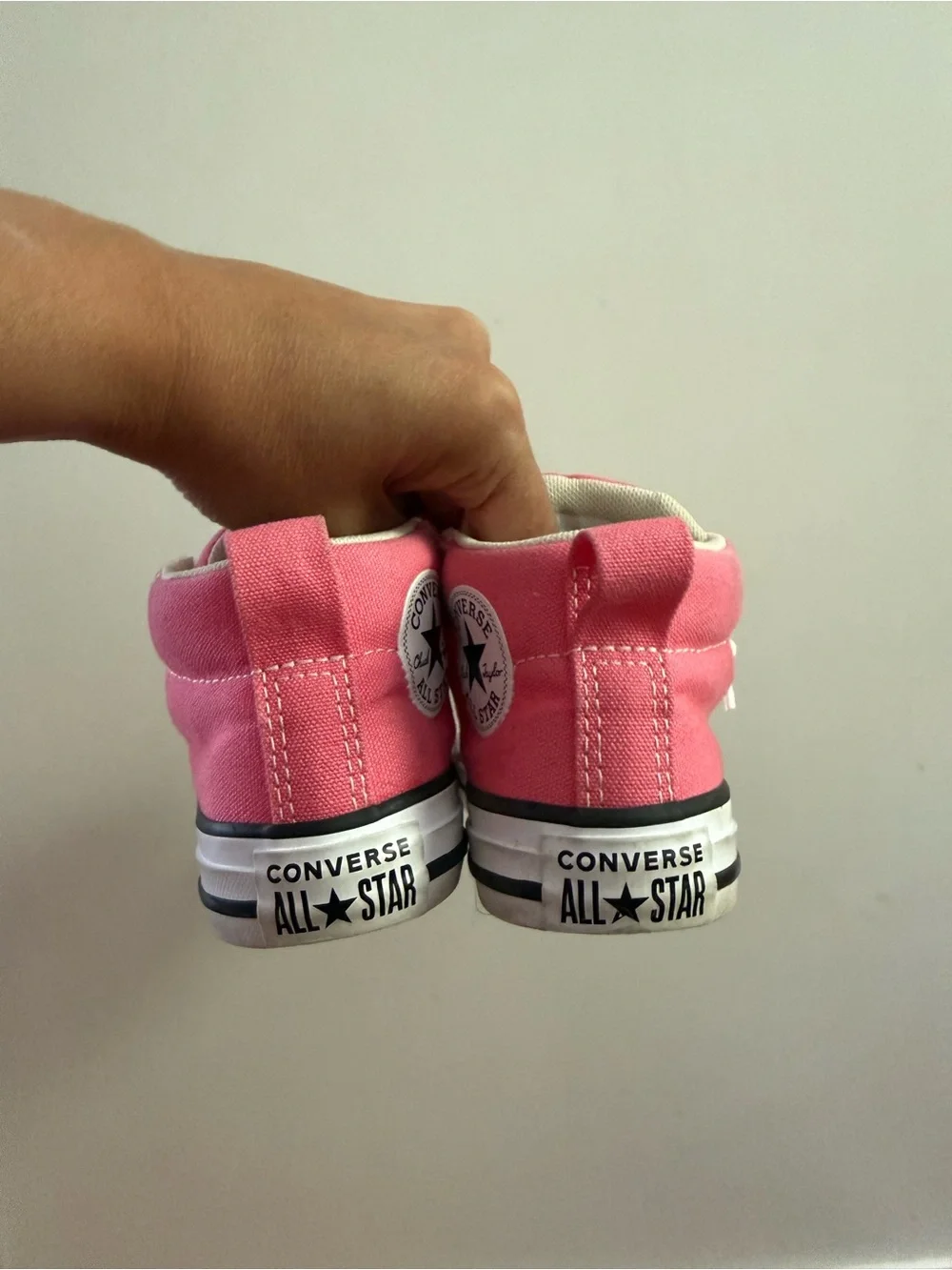 Converse Kids' Chuck Taylor All Star Street Mid Top Sneakers Pink White Girls 11